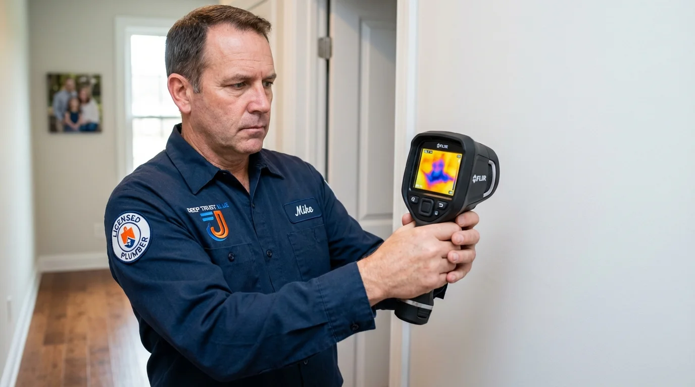 Thermal imaging leak detection by Johns Plumbing LLC in Hutto